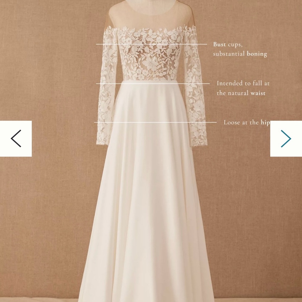 🔴Jenny Yoo Bradley Lace Off The Shoulder Wedding Dress 0 - Picture 4 of 11